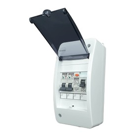 RoadEu - Circuit Breaker, Power Distribution Unit with Residual Current Circuit Breaker 40A 2P Type A/AC and LS B16A, B10A. Fuse Box 230V