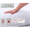 VALUEZONE Luxury Anti Allergy V Shape Pillow and Case Fade