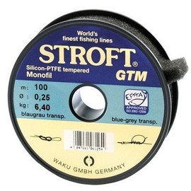 STROFT GTM - 0,18 auf der 25m Spule blaugrau/transparent