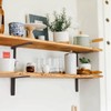 4 Pack 8 Inch Floating L Shelf Brackets for DIY,1/5
