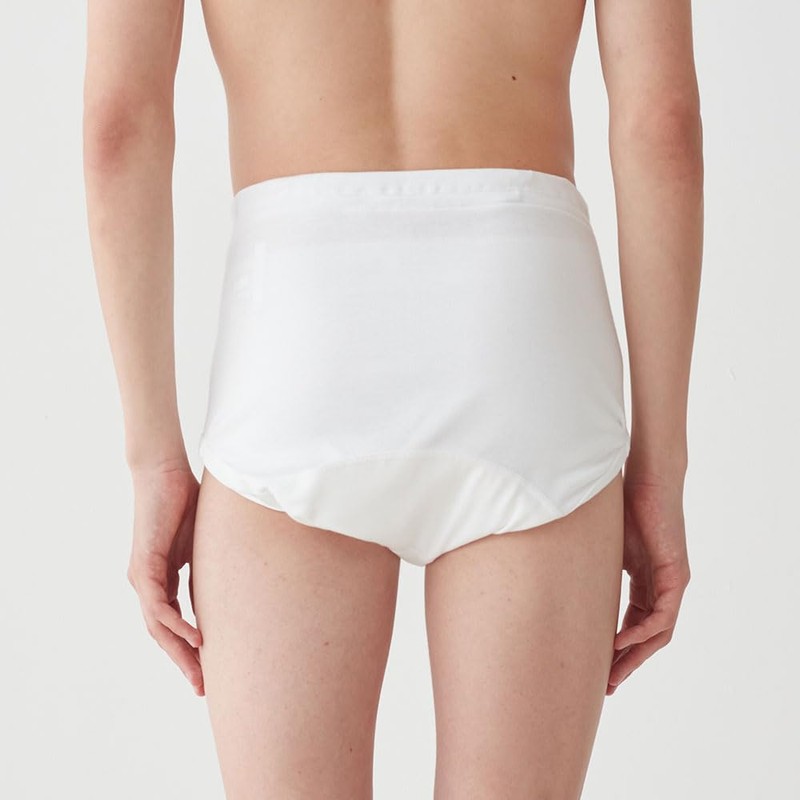 Gunze HWC131 Incontinence Briefs (Front Opening) Gray Heathered Size M
