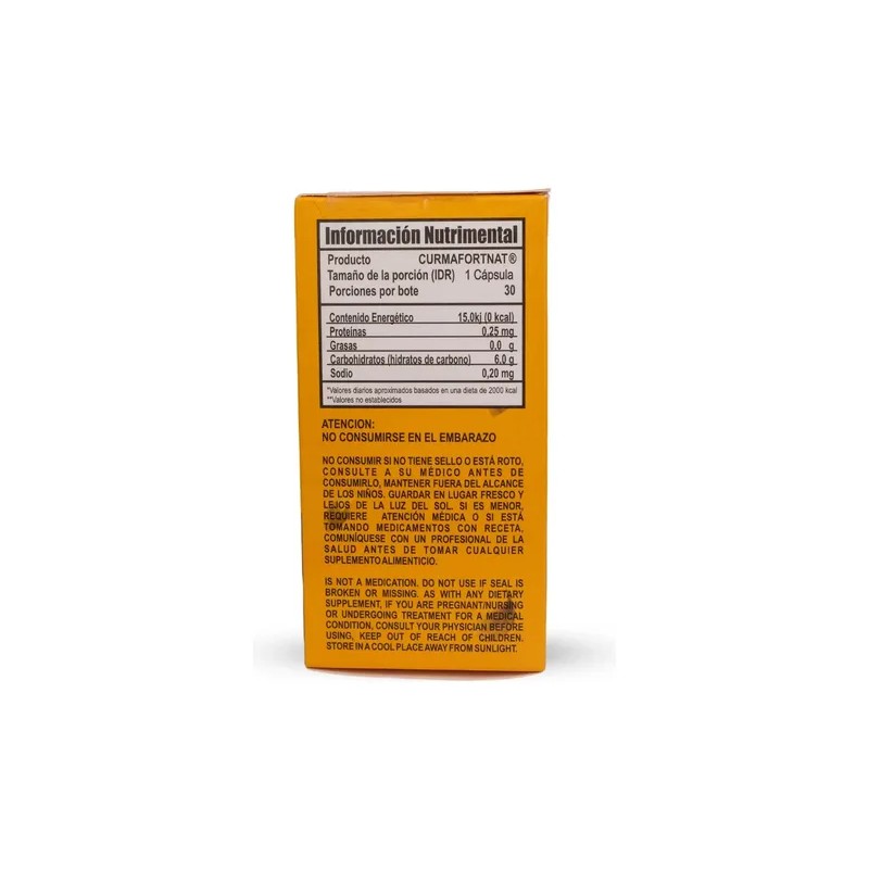 Curmafort Turmeric Curcumin Con Colágeno 30 Caps De 500 Mg