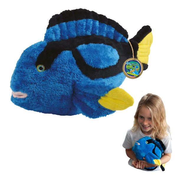 EcoBuddiez - Blue Tang from Deluxebase. Large 40cm Soft Plush