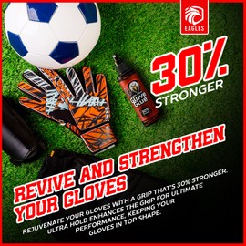 EAGLES Football Glove Grip Spray, Restores Stickiness to Your Gloves - Goalkeeper Glove Grip Spray - Goalie Accessories Boosts Stickiness and Performance of Soccer Goalie Gloves