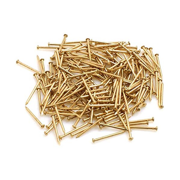 Design61 Round Head Pins Nails 2.2 x 25 mm Brass