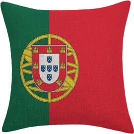 YJQGOL Flag of Portugal Throw Pillow Covers 18x18 Inch Pillowcases Double Side Portugal Lover Decor Machine Washable Removable Invisible Zipper Color:Flag of Portugal