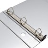 Bindertek 3-Ring 3-Inch Heavy Duty Metal Binders, Silver (MTBIND-EF)