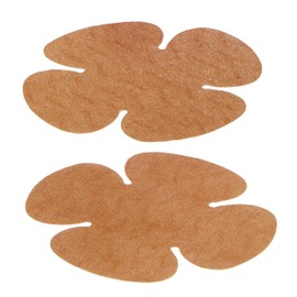 Hollywood Fashion Secrets Gentle No-Show, Hypoallergenic Reusable Concealers Dark Shade, (4 pairs/pack), 2-Pack