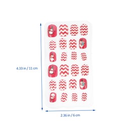 WOONEKY 144pcs Christmas False Nails for Boys and Girls Easy Apply Full Cover Nail Tips Vibrant Designs for Holiday Celebrations for Parties and Gatherings