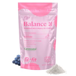 B-FIT B Inositol Balance 150g - Inositol 40:1 Myo & D-Chiro - Powdered Food Supplement - Berry Flavor - Folic Acid - No Additives - 100% Pure - Bottle Free