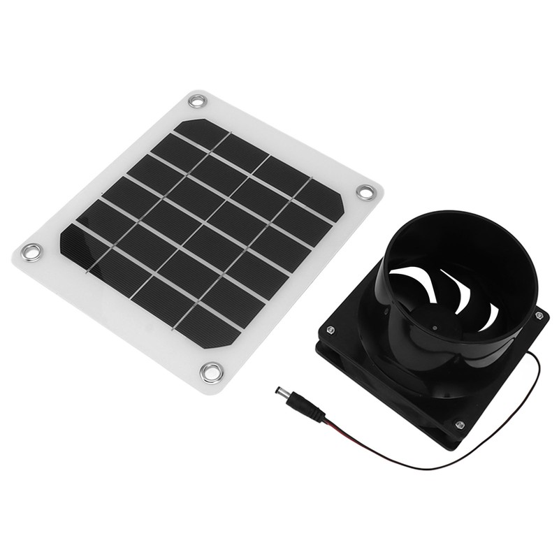 20W Solar Panel Exhaust Fan Kit with Protective Net 6