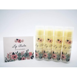 ZZYBIA Assorted Clear Vinyl Lip Balm Label Sticker for Lip Balm Tubes Containers 20pcs - Teal Multi