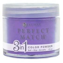 LeChat - Perfect Match- 3-in1 Color Powders, Gel-Dip-Acrylic - Holocene Collection (Pure Purple)