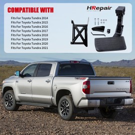 HRepair Rear Bed Step Compatible with Toyota Tundra 2014 2015 2016 2017 2018 2019 2020 2021, Retractable Bumper Tailgate Step, PT392-34140 75316-01A