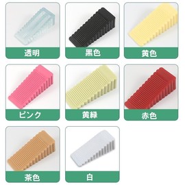 Door Stopper, Sliding Door Lock, Stopper, Sliding Door, Fixed, Suitable for Indoors, Pushing Doors, Sliding Doors, Entrance Doors, Door Stopper, Just Plug, Easy Storage (1, Large, Transparent)