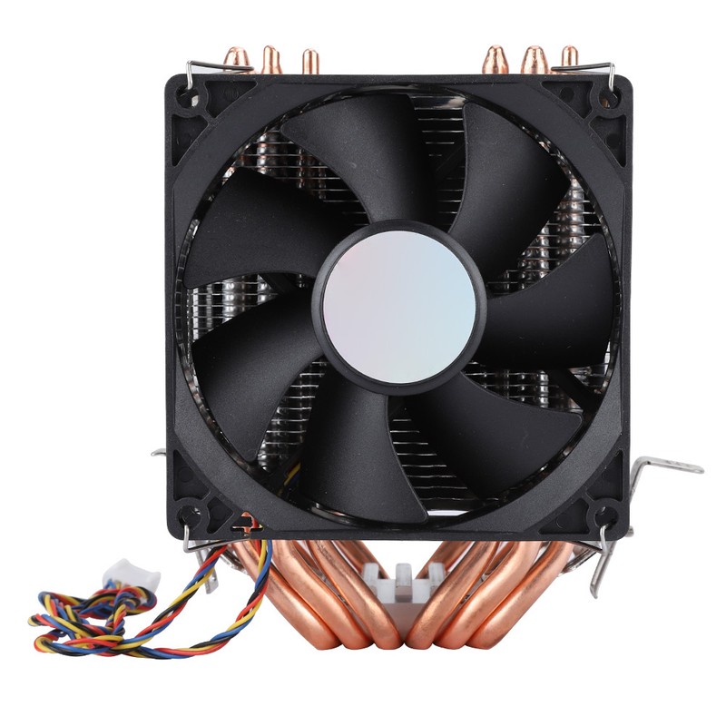 Quiet 4pin 6 Heatpipe CPU Cooler Dual tower Air Cooling
