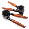 ZHIYUQL® Pack of 2 Nutcrackers Walnuts with Non-Slip Wooden Handle,