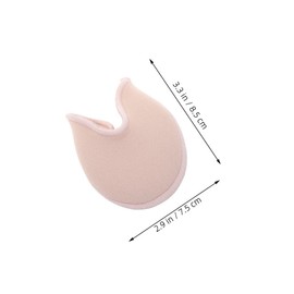 SUPVOX 3 Pairs Knitted Ballet Toes Pads Soft Forefoot Cushions Shock Absorbing Half Insoles for Women High Heels Dance Foot Care Protection for Ballet Training and Stage Performance