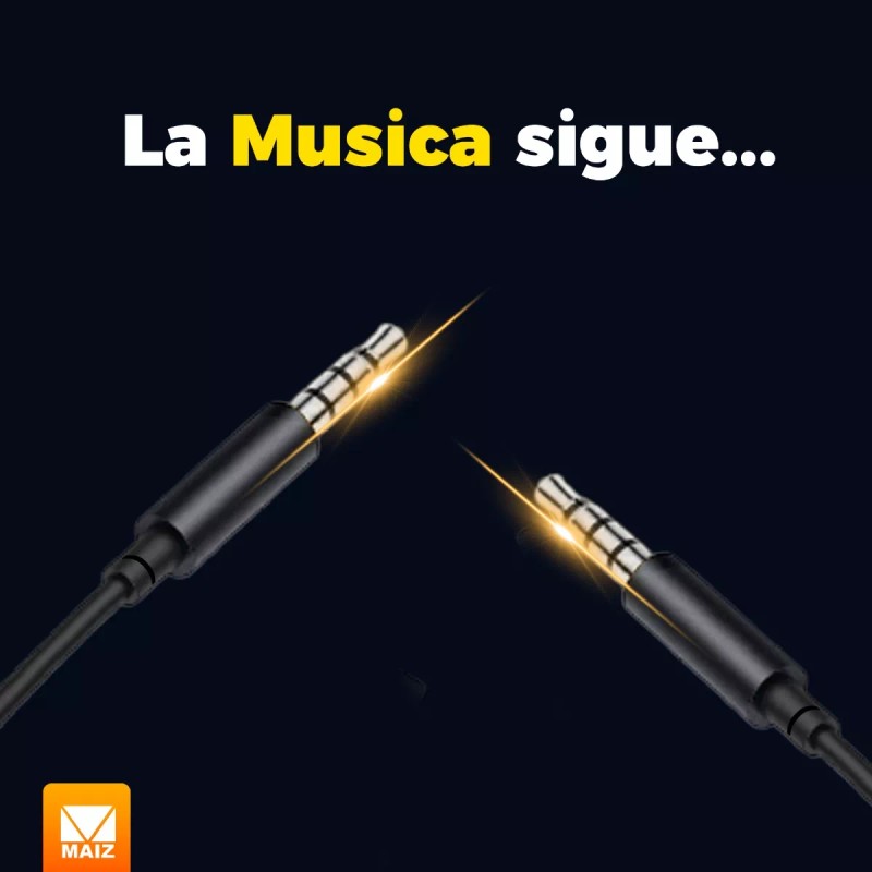 Maíz Audifonos Manos Libres Alambricos Jack 3.5mm In-ear Pc
