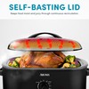 AROMA 18Qt. Roaster Oven with Self-Basting Lid, Fits 22-lb. Turkey,