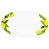 Handmade Lemon Italian Ceramic Oval Platter, Serving Platter 34 cm