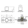 2 Piece Sliding Barn Door Roller Guide, Nylon Guide Wheels