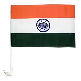 MWS 12x18 India Country Single Sided Car Vehicle 12"x18" Flag