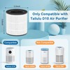 Tailulu 2 Pack D10 Replacement Filter, Air Purifier Filter for