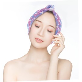 Toallas de Secado Rápido para Cabello Niña, Microfibra, 2 Piezas Absorbentes, Ajuste Seguro, Suaves Pelo, Diseño Simple y Elegante, Tonos Rosa y Morado