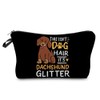 Livel lhood Dachshund Makeup Bag Small Organizer Zipper Pouch This