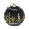 Hand Painted Glass Christmas Ornament - Burlington, Vermont at Night