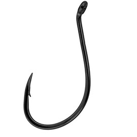 Gamakatsu 341410 Octopus Light NS Hook (8 Pack), Size 1, Black