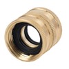 Hourleey Garden Hose Adapter, 3/4 Inch Solid Brass Hose Connectors,