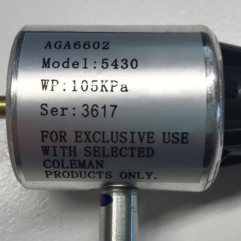 Coleman 2 Burner Stove Regulator Assembly