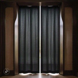 Steexu Door Fly Screen Heavy Duty - Black 99x210cm with Magnet Net Curtain - Pet and Kids Friendly Auto Close Nets Keep Flies Out - Mosquito Net for Patio Balcony and Living Room -