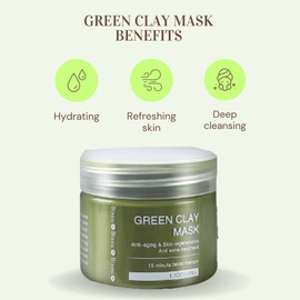 Bisou Bisou Bisou Clay, Dead Sea Mud & Charcoal Gel Face Mask Trio With Applicator, Deep cleansing Clay and Mask Applicator, Facial Therapy PH Balanced Hypo-allergenic