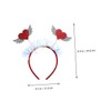 Gatuida 2pcs Valentine's Day Cartoon Heart Headband Lovely Lightweight Hair
