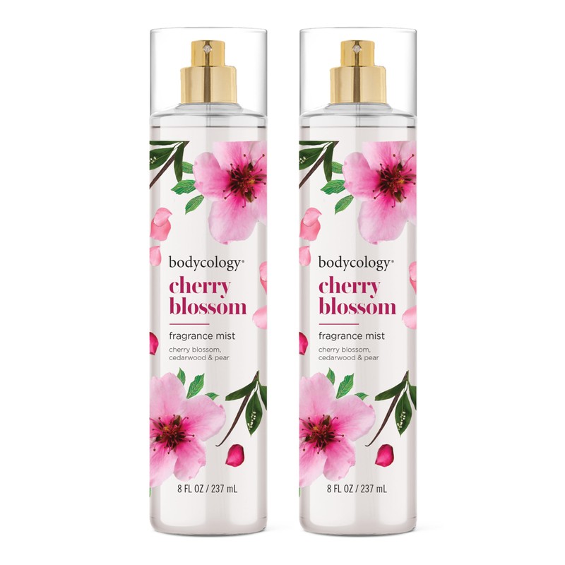 Bodycology Long-Lasting Fragrance Body Mist, Cherry Blossom, 8 fl oz