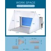 Anesty Airbrush Spray Booth with Bright LED Lights Turn Table