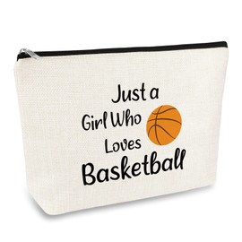 Basketball Gifts for Girls Basketball Makeup Bag Basketball Lover Gift Basketball Player Gift for Women Cosmetic Bag Basketball Team Gifts Birthday Graduation Gift Basketball Coach Gifts Travel Pouch