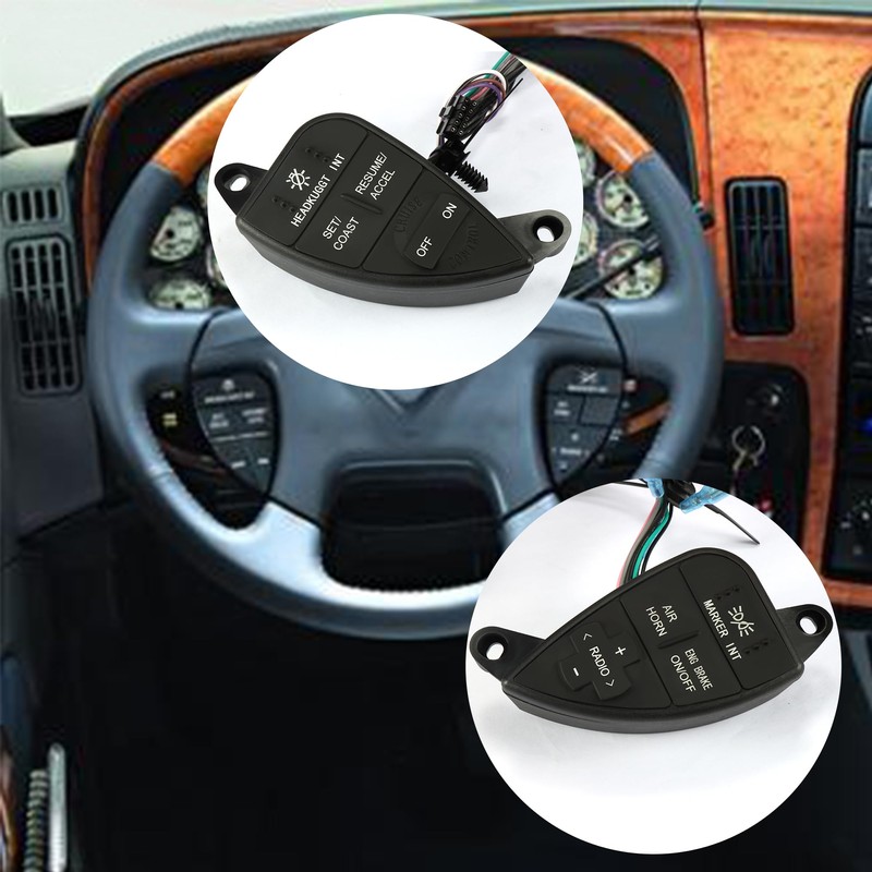 HUSUKU Steering Wheel Cruise Control Switch Button Kit for 2007-2016