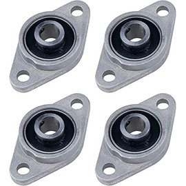 Pnzxi 4pcs KFL08 Bore 8mm FL08 Zinc Alloy Pillow Block Flange Bearing Self-Alignment KFL08