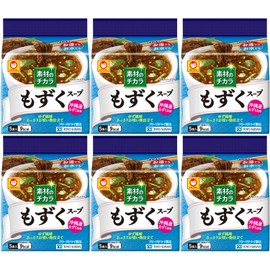 Maru-chan Mozuku Soup Made in Okinawa, 5 Pack x 6 Bags
