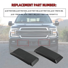 Generic Front Bumper Guards Pads Inserts Caps Bumper Cover Grille Lower Trim Panel Compatible with 2018-2020 Ford F150 Replacement JL3Z-17E810-AB JL3Z-17E811-AB (Left & Right Side), black