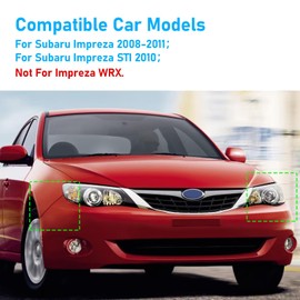 TTCR-II Compatible with 2008-2011 Subaru Impreza Front Bumper Bracket Left and Right Side, 2 PCs for 2008 2009 2010 2011 Subaru Impreza Front Bumper Mounting Support Bracket 57707FG012 57707FG002