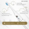 6x Megasonex Flat Soft Brush Heads