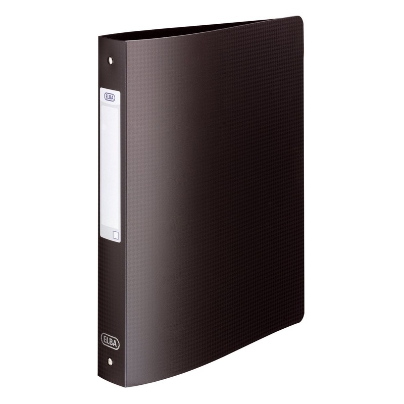 Elba Memphis Ring Binder A4 Trimmed Polypropylene Black