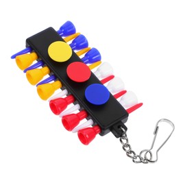 KOMBIUDA Golf Ball Nail Stand Golf Tee Dispenser Golf Accessory Bag Clip on Tee Holder Tee Holder for Golf Bag Golf Tee Bag Pouch Golf Bag Tee Holder Golf Tee Pouch Golf Tee Covers Plastic