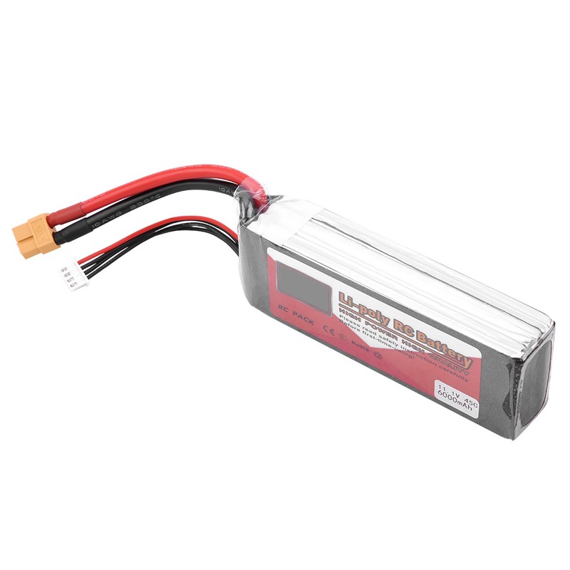ZOP POWER 3S 11.1V 6000mAh 45C Rechargeable LiPo Battery with