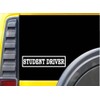 Student Driver Decal Vinyl Sticker|Cars Trucks Vans Walls Laptop| White